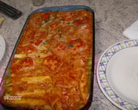 Lasanha de massa de pastel