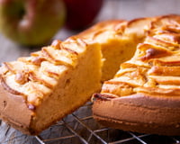 Bolo de aveia e maçã