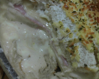 Lanche de forno delicioso