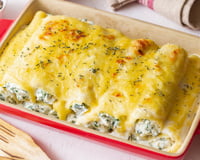 Canelone com creme de couve-flor: a receita leve e irresistível que vai virar favorita na sua casa