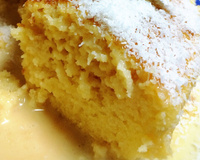 Bolo molhadinho de doce de leite