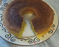 Bolo de milho (bagaço) e curau da vovó Rose