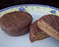 Alfajor de doce-de-leite à Laura