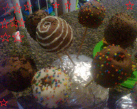 Maçãs do amor de chocolate