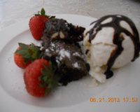 Tradicional brownie americano