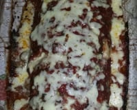 Rocambole de carne recheado