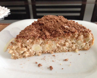 Bolo de aveia com maçã e banana