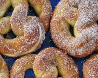 Pretzel de canela e açúcar