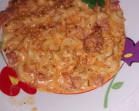 Macarrão de panela de pressão com linguiça calabresa