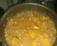 Abóbora com linguiça calabresa da Débora