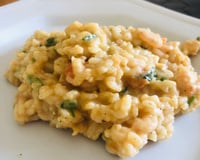 Risoto de camarão sem frescura