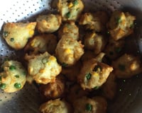 Bolinho de batata doce frito