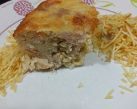 Bolo de arroz cozido