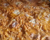 Macarrão ninho ao forno