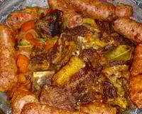 Costela com linguiça na panela de pressão