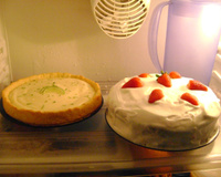 Torta de morango com chantilly