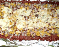 Rocambole de carne moída