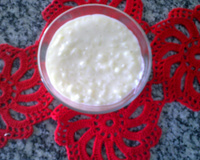 Arroz doce com coco ralado