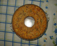 Bolo salgado de carne seca e provolone