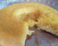 Pudim de leite condensado e fubá