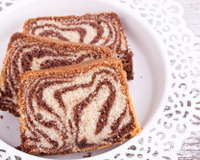 Bolo mesclado de liquidificador