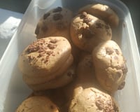 Bolachas com pepitas de chocolate