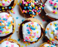 Cupcake com cobertura de nutella