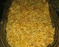 Macarrão com frango na panela de pressão