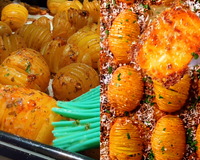 Você nunca mais vai querer fazer batata de outro jeito depois dessa receita com crosta de queijo