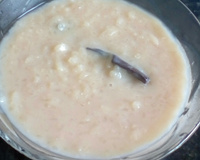 Arroz doce de açúcar queimado