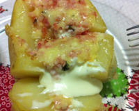 Batata recheada fácil