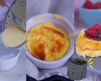 Bolinho de iogurte fácil na airfryer: 3 ingredientes, 9g de proteína e muita alegria no café da manhã ou lanche