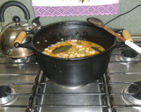 Grão-de-bico com aipo