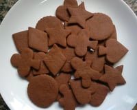 Biscoito amanteigado de chocolate com canela