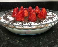 Sobremesa chococreme com morango