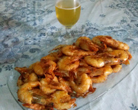 Camarão no alho e óleo