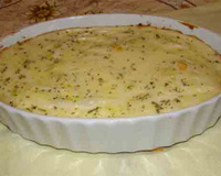 Frango ao creme de alho poró e requeijão