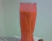 Suco de maracujá com leite condensado