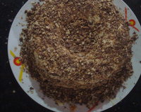 Bolo de limão com cobertura de Bis