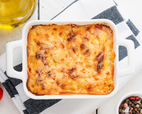 Lasanha de pão integral e sardinha