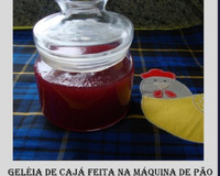 Geléia de cajá feita na máquina de pão