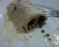 Panqueca ao molho branco