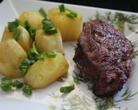 Picanha de forno com batatas