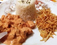 Estrogonofe de microondas