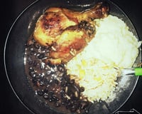 Frango assado suculento