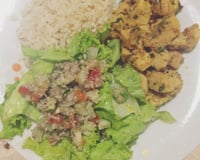 Picadinho de frango com pimentão