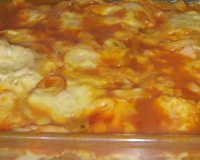 Macarrão de forno recheado