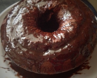 Bolo nega maluca de liquidificador