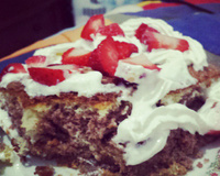 Bolo mármore para lanche