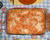 Lasanha ao molho de frango e catupiry